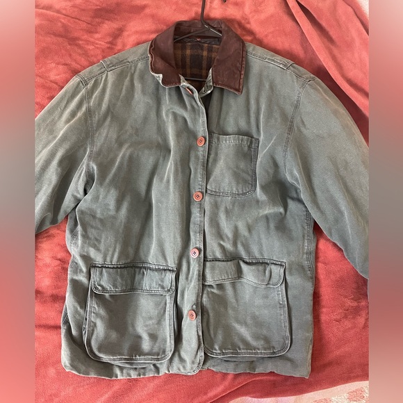 Vintage j.crew chore coat with removable wool lining men’s L - Picture 2 of 10